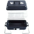 thumbnail image 3 of Portable Charcoal Grill with Lid Folding Tabletop BBQ Grill for Outdoor Cooking, 3 of 7
