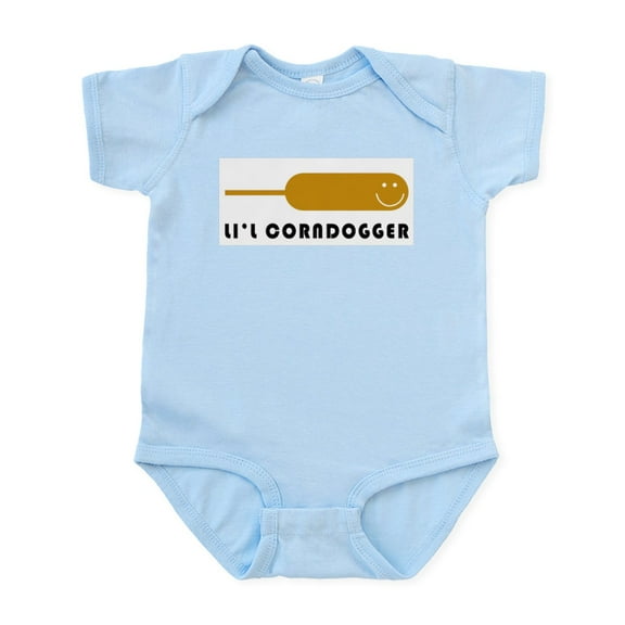 CafePress - LIL CORNDOGGER Body Suit - Baby Light Bodysuit, Size Newborn - 24 Months
