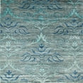 thumbnail image 1 of Ahgly Company Machine Washable Indoor Square Contemporary Blue Green Area Rugs, 6' Square, 1 of 7