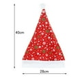 thumbnail image 6 of Opolski Christmas Hat Colorful Snowflakes Pattern Plush Ball Autumn Winter All Match Fine Workmanship Santa Claus Cap Yellow, 6 of 8
