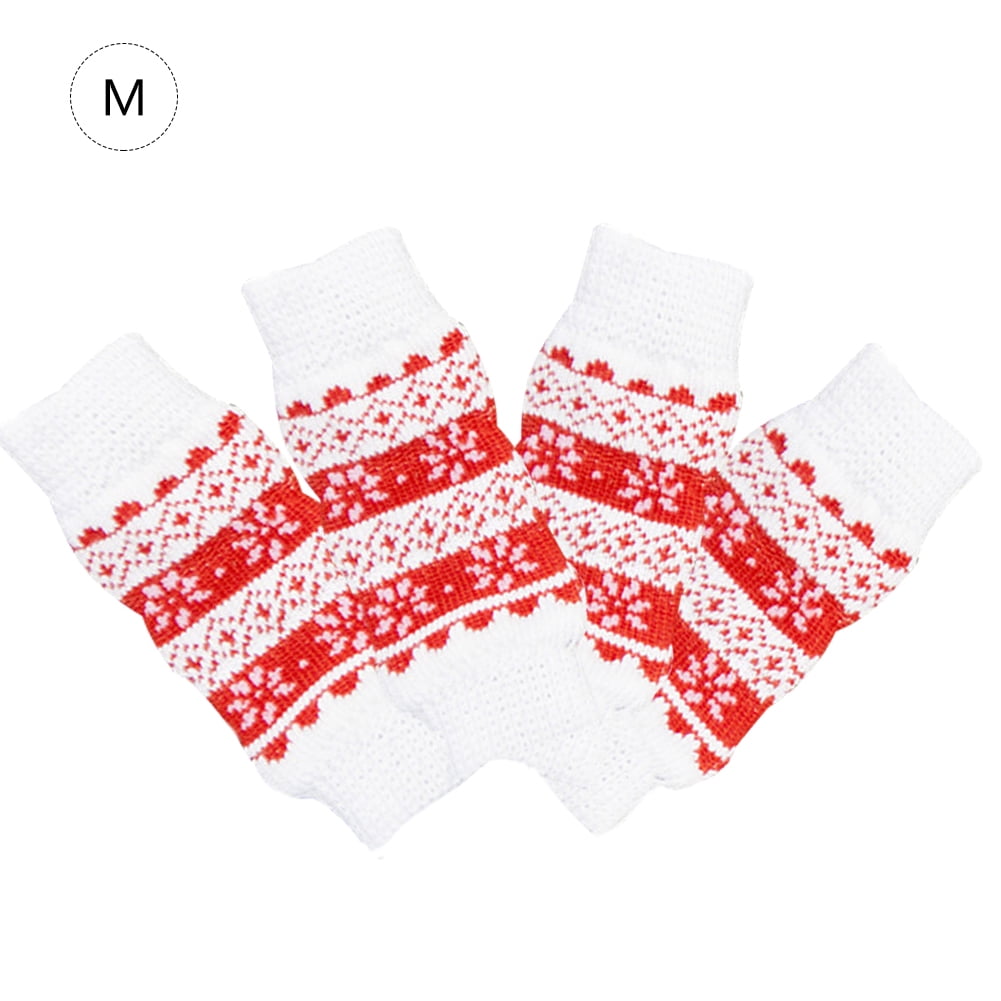 Chaussettes Pour Animaux De Compagnie 4 Pieces Ensemble Mignon Chaud Genouillere Protection Commune Vetements Pour Animaux De Compagnie Fournitures Pour Teddy Caniche Chats Walmart Canada