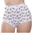 thumbnail image 3 of 100% Printed Cotton Full Coverage Panty, 6-Pack, by Teri Lingerie, 3 of 7