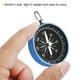 thumbnail image 4 of Brújula de bolsillo brújula de navegación deportiva de supervivencia con anillo de llavero blanco azul, 4 of 6