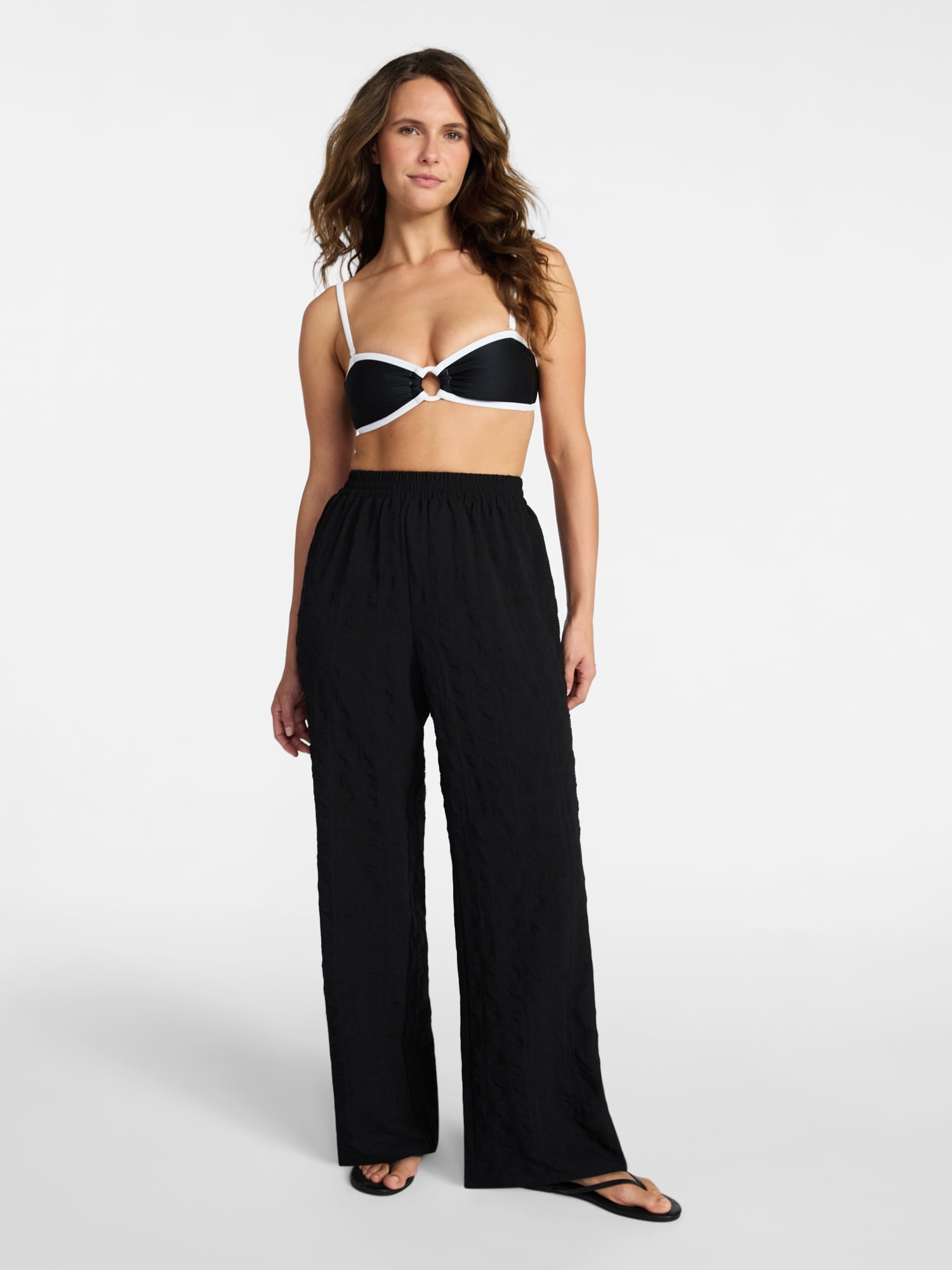 Time and Tru Women's and Women's Plus Size Coverup Pants, Sizes XS-3X