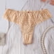 thumbnail image 2 of Gibobby Lencería sexy para mujer Día de San Valentín Ropa interior sexy de cintura a la moda para mujer Calzoncillos a rayas de color Ropa interior Bragas de mujer(Caqui, G), 2 of 5