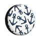 thumbnail image 1 of Balery Navy Blue Anchor Cubiertas para Neumáticos - Protector Resistente para Neumáticos de Camioneta, SUV, Remolque, Camper y RV-14 inch, 1 of 6