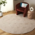 thumbnail image 2 of SAFAVIEH Selena Lue Geometric Area Rug, Beige, 6'7" x 6'7" Round, 2 of 10