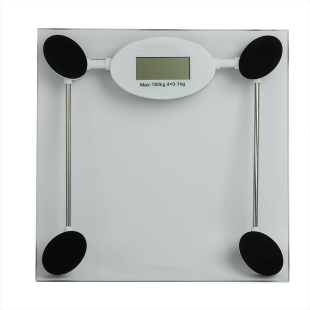 Balanza De Pesaje 180Kg Digital Electronic Glass Lcd Body Scale Herramienta De Pesaje Vogacara CE002510-00