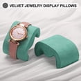 thumbnail image 4 of 4pcs Watch Case Pillows, M Shaped Display Pillow Velvet Cushion Replacement for Bracelet Storage Light Green, 4 of 5