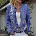 thumbnail image 2 of Kaondbfi Cardigan for Women, Button Down Cardigan Sweater Long Sleeve Sweaters Casual Trendy Fall Tops Coat Womens Winter Coat, 2 of 7