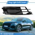 thumbnail image 2 of 1pc Cubierta de rejilla de luz antiniebla frontal derecha para Audi A6 C7 2014-2018 No.4G0807681AD ABS Negro Tono Plateado, 2 of 7