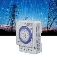 thumbnail image 1 of Timer Switch, 300 Hours Off Power Compensation 100-240VAC Flame Retardant Stable Performance Time Control Switch Clock Type Accurate  for Home for Supermarket, 1 of 7