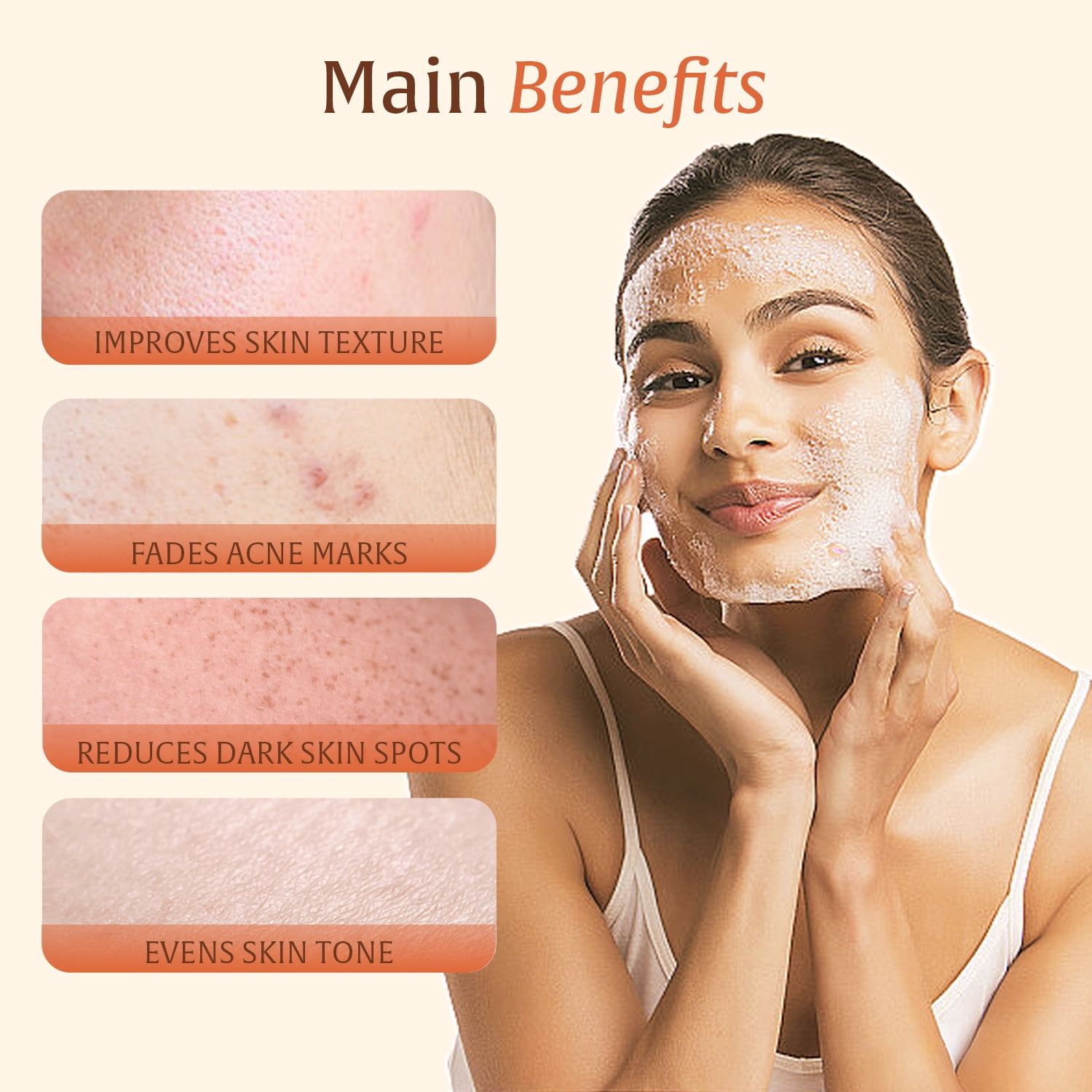 4 Pack Turmeric Kojic Acid Soap – Hand-made Soap, Face & Body Soap Bar, Turmeric Soap, Face Wash, Skin Brightening, Even Tone, By Vitamin C, Retinol, Vitamin E, Shea Butter & Hyaluronic Acid – 8 Bars