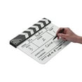 thumbnail image 6 of Camera Dry Erase Acrylic Director Film Clapboard Movie TV Cut Action Scene Clapper Board Slate With Marker Pen, Color Stick, White, 6 of 7