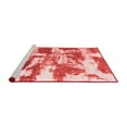 thumbnail image 2 of Ahgly Company Machine Washable Indoor Square Abstract Red Modern Area Rugs, 8' Square, 2 of 4