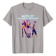 thumbnail image 1 of Pop cazadora para niña Demon Hunters Round-Neck Printed Anime Trio Poster T Shirt （Gray）, 1 of 3