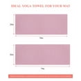 thumbnail image 6 of Pink Burlap Texture Yoga Towel for Hot Yoga Non Slip, Farmhouse Vintage Pink Yoga Mat Towel Absorbent Yoga Sweat Towels Microfiber Hot Yoga Blanket for Bikram Pilates 26"x70", 6 of 7