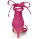thumbnail image 3 of Sandalias Con Cordones Y Tacón Bajo Para Mujer Rosa caliente 39, 3 of 6