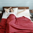 thumbnail image 3 of Luxurious Combed Cotton Waffle Weave Super Soft, Cozy Warm, Breathable, Stylish, All Season Thermal Blankets Twin/Full/Queen/King, 3 of 4