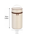 thumbnail image 2 of Lunch Bag, Portable Insulated Zippered Thermal Cooler Reusable Food Container for Work Office Picnic Travel Outdoor Lightweight Handheld Meal Bag with Handle., 2 of 5