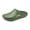Green, variant on Fashion Slip on Clogs for Men Women Comfortable Soft Waterproof Pillow Cushioned Slides Mules Lightweight Indoor Outdoor Beach Cloud Shoes White Size 8