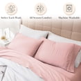 thumbnail image 6 of Southshore Fine Living, Inc. King Size Sheets Set, Flat Sheet, Fitted Sheet, 2 Pillowcases, Pink, 6 of 9