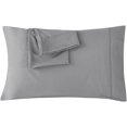 thumbnail image 1 of Splendid Collections Pillowcases Set of 2 with Envelope Closure - Solid Silver King Size Pillow Cases (20 x 40 Inch) - Super Soft Microfiber Pillow Covers - For Home, Hotels and Hospital Use, 1 of 5