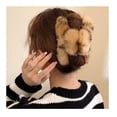 thumbnail image 4 of 3pcs 5.1Inches Faux Fur Hair Clips,Large Fuzzy Claw Clip for Thick Thin Hair,Preppy Claw Clips Fluffy Hair Clip for Women Girls (3PC), 4 of 5
