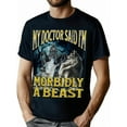 thumbnail image 1 of Morbidly A Beast Funny Cringe Alpha Werewolf Wolf Meme T-Shirt, 1 of 7