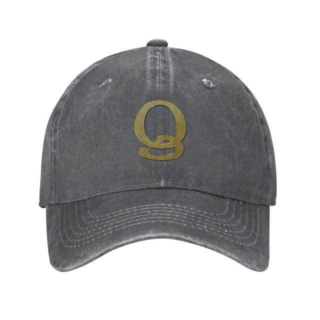 ZICANCN Adjustable Baseball Cap Women, Alphabet Q Pattern Hats for Men Adult Washed Cotton Denim Baseball Caps Fashion, Deep Heather