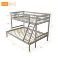 thumbnail image 2 of Gray Twin over Full Bunk Bed, 2 of 8