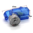 thumbnail image 2 of Mini Hand Crank Electric Generator DC Emergency Power Supply Manual Dynamo Power with Blue Transparent Acrylic Case, 2 of 5