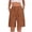 Brown, variant on BUIGTTKLOP Shorts for Women Summer Quick Dry Cargo Shorts with Pockets Outdoor Drawstring Knee Length Hiking Short