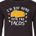 thumbnail image 4 of Inktastic Im Just Here For The Tacos Cinco De Mayo Long Sleeve Youth T-Shirt, 4 of 5