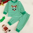 thumbnail image 2 of Kogui Baby Girl Christmas Outfit Newborn Girls Clothes 2 Piece Outfit T-Shirt Top + Cargo Pants, Girls Fall Clothing Set 2t 3t (Light Green,2-3 Years), 2 of 9