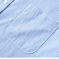 thumbnail image 3 of Mens Shirts Under $10 Men's Banded Collar Dress Shirts Business Casual Button Down Shirts - Short Sleeve Summer Beach Tops with Pocket, 3 of 7