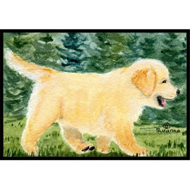 Caroline's Treasures Tapis Intérieur Ou Extérieur Golden Retriever, 24 x 36 Po., Résistant à la Décoloration