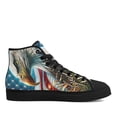 thumbnail image 2 of Eagle God Bless America High Top Canvas Shoes Sneakers Black Size 7, 2 of 7