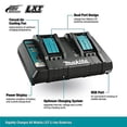 thumbnail image 2 of Cargador Rapid Optimum Makita DC18RD 18 V Doble Puerto, 2 of 10
