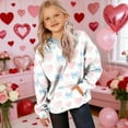 thumbnail image 4 of Hoodies for Tween Girls Boys Valentines Printed Sweatshirt Kids Oversized Long Sleeve Pullover Shirt Trendy Preppy Clothes Boys Sweatshirts Hoodies Light Blue 14Y, 4 of 9