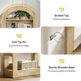 thumbnail image 6 of Tribesigns 5-Tier Bookshelf, Arch-Shaped Wooden Bookcase Display Shelf for Living Room Office, 6 of 6