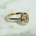 thumbnail image 3 of Oval Cut Moissanite Engagement Gold Ring,Solitaire Diamond Ring,Hidden Halo Anniversary Ring,Women Gift Ring, 3 of 4