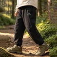 thumbnail image 4 of Krdevn Kids Lined Waterproof Pants, Boys Girls Warm Outdoor Hiking Trousers, Windproof Snow Play Pants with Pockets,Black, 4 of 9