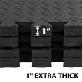 thumbnail image 4 of Mikolo  1 Inch Thick 48 Sq Ft  High Density EVA Foam Exercise Gym Mats 12pcs - Interlocking Puzzle Floor Tiles For Home Gym Heavy Workout Equipment Flooring, 4 of 7