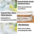 thumbnail image 3 of BLOFLO Clear Glass Vase, 9 Inch Large Glass Vase for Flowers, Modern Thick Glass Flower Vases for Centerpieces, Decorative Glass Cylinder Hydroponic Vase for Wedding, Home, Office (Clear, 9Inch), 3 of 13
