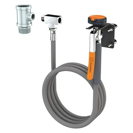 Guardian Equipment Single Head Drench Hose,Wall Mount,8 ft. G5011