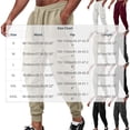 thumbnail image 3 of XuJwPNcy Men's Sweatpants with Pockets Elastic Waist Cotton Joggers Active Athletic Workout Cargo Pants Running Outfit(White,X-Large), 3 of 7