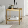 thumbnail image 2 of Evelyn&Zoe Alexis 20" Wide Square Side Table, Brass, 2 of 7