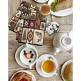 thumbnail image 4 of Country Patch Plaid Kitchen Dish Towels for Drying Dishes Set of 2, Brown Farmhouse Retro Bear Deer Cabin Waffle Weave Microfiber Hand Tea Bathroom Towels Quick Dry & Absorbent Towel 15.7x23.6, 4 of 7