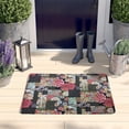thumbnail image 2 of Pioneer Flower Floral Print Flannel Non Slip Door Rugs,Washable Door Mats Indoor,Decorative Door Mats,Dirt-Resistant and Absorbent Doormat for Entrance,Bedroom,Kitchen,Bathroom,23.5"x16", 2 of 5